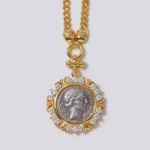 2021 New Ancient Coin Pendant Fashion Ladies Jewelry Factory Wholesale