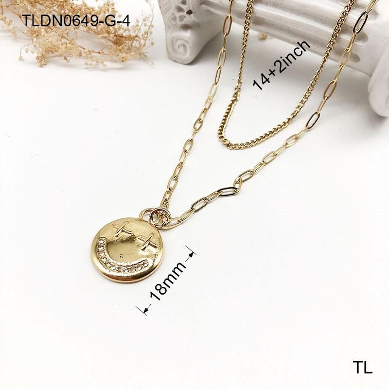 Manufacturer Custom High Quality Fashion jewellery New Arrivals Women 18K Stainless Steel Chain Necklace Gold Plated Designer Jewelry
