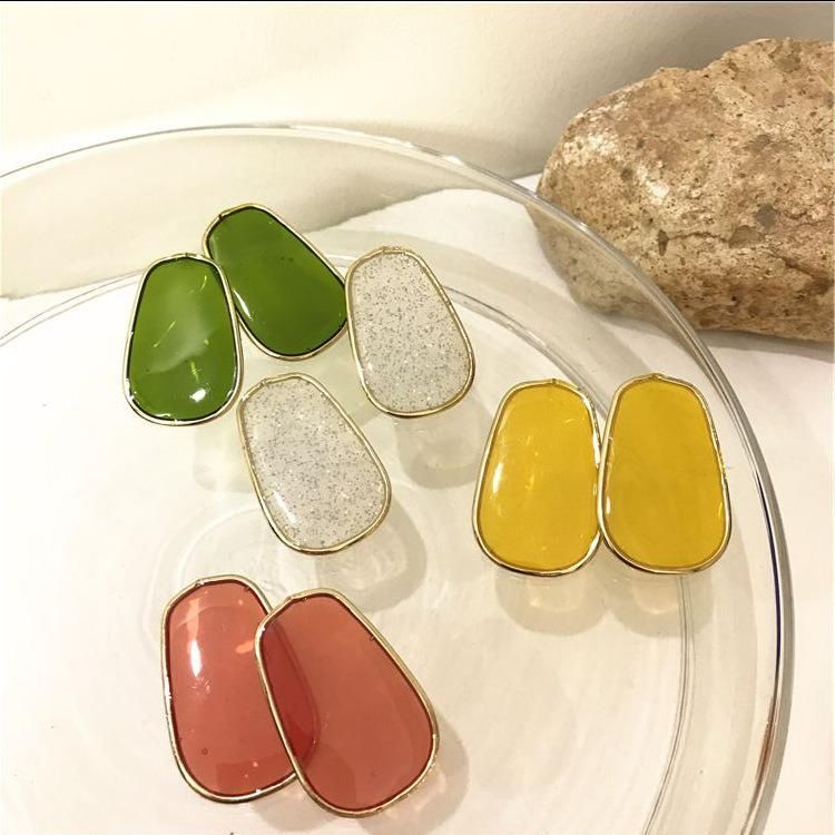 Fashion Irregular Colorful Geometric Earrings Jewelry