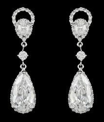 Dangle CZ Earring Jewelry, Wedding CZ Earring, Bridal CZ Earring Jewelry, Gift Earring Jewelry