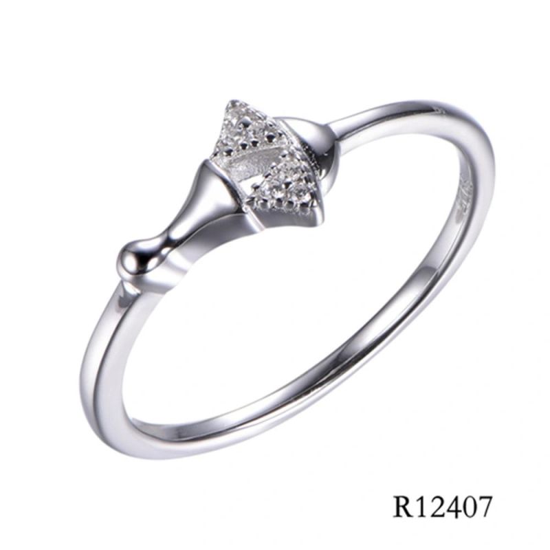 Wholesale 925 Sterling Silver with CZ Fashion Ring