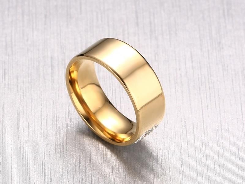 Luxury Shiny Gluing Crystal White Stone Ring for Women