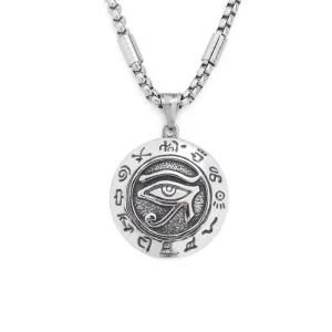 Ancient Chinese Eye Stainless Steel Round Beaded Chain