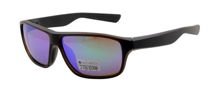 Custom Fashion Square Rubber Nose Pads Polarized Men Sport Sunglasses