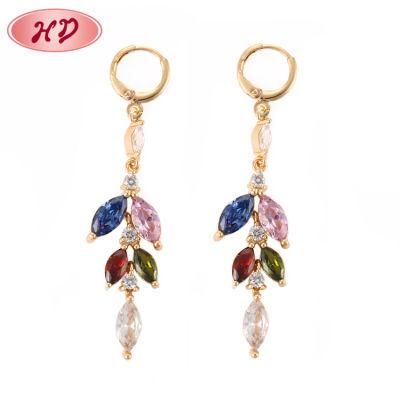2020 Latest Design Chinese Fashion Jewellery Drop Long Earring with Zircon