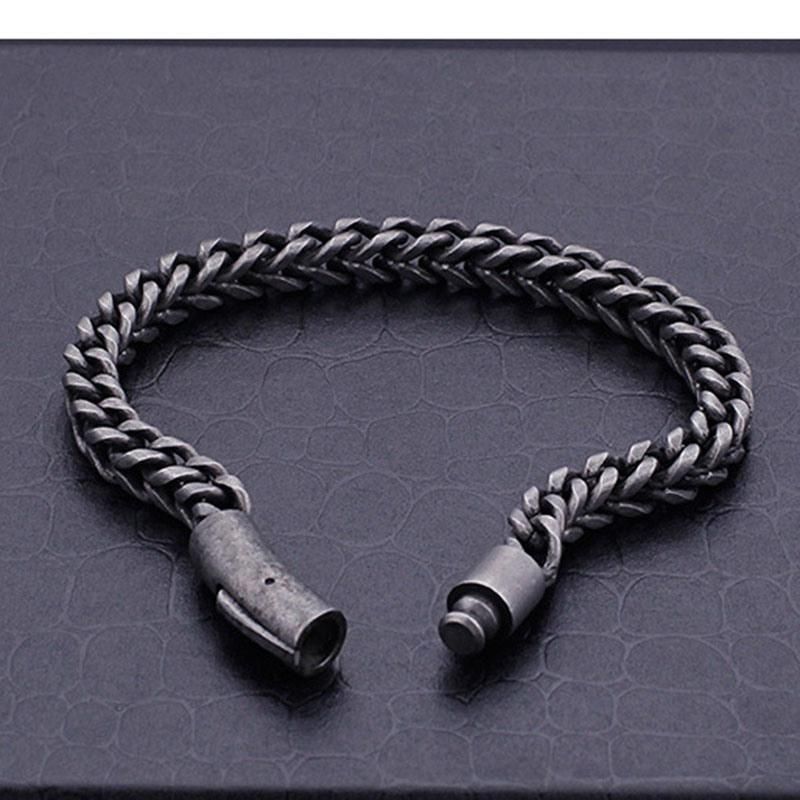 Hip Hop Stainless Steel Simple Old Bracelet