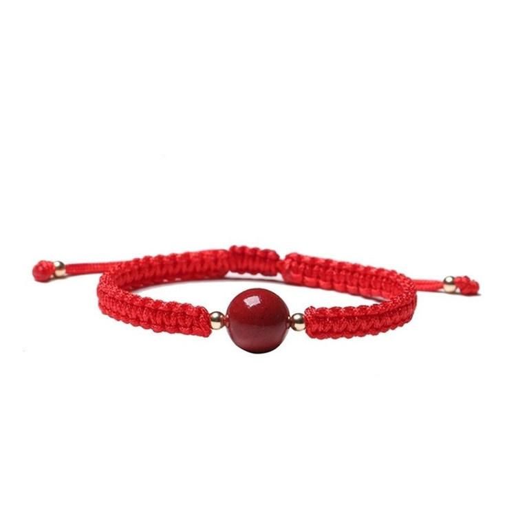 Factory Vermilion Woven Red Beads for Lovers Bracelet