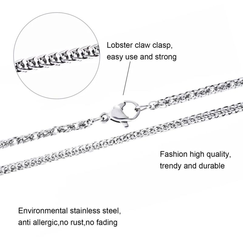 Hot Sale Stainless Steel No Rust 316L Chopin Chain Fashion Jewelry for Necklace Anklet Anklet Design