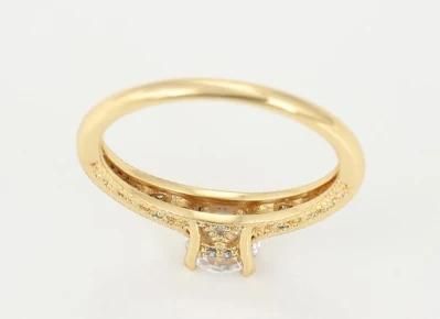Unique Design Wedding Ring 14K Gold Plated Copper Alloy Jewelry