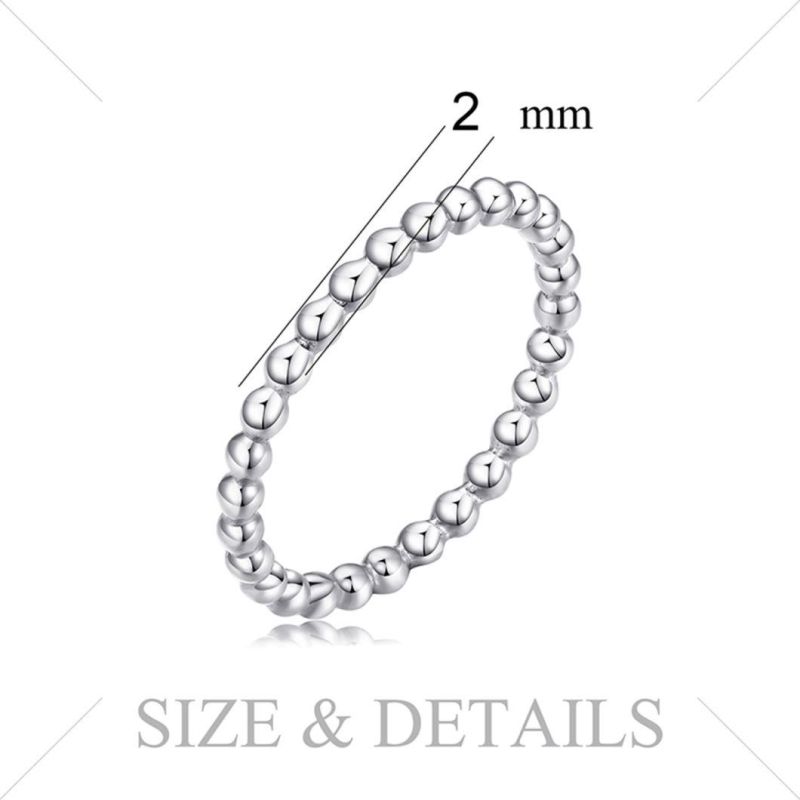 925 Sterling Silver Rings Korean Rings Female Plain Silver Ring Band MIDI Finger Knuckle Rings