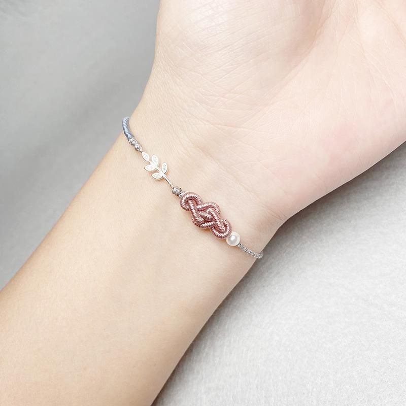 Extra-Fine Ruyi Knotted Rope Bracelet Semi-Finished Beaded Bracelet