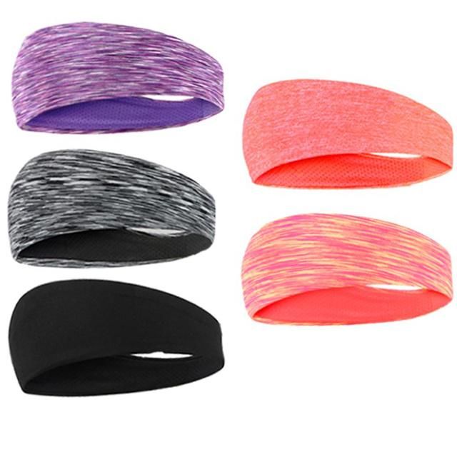 Sports Headband Polyester Anti-Sweat Band Yoga Running Fitness Sweat Absorbent Headbands