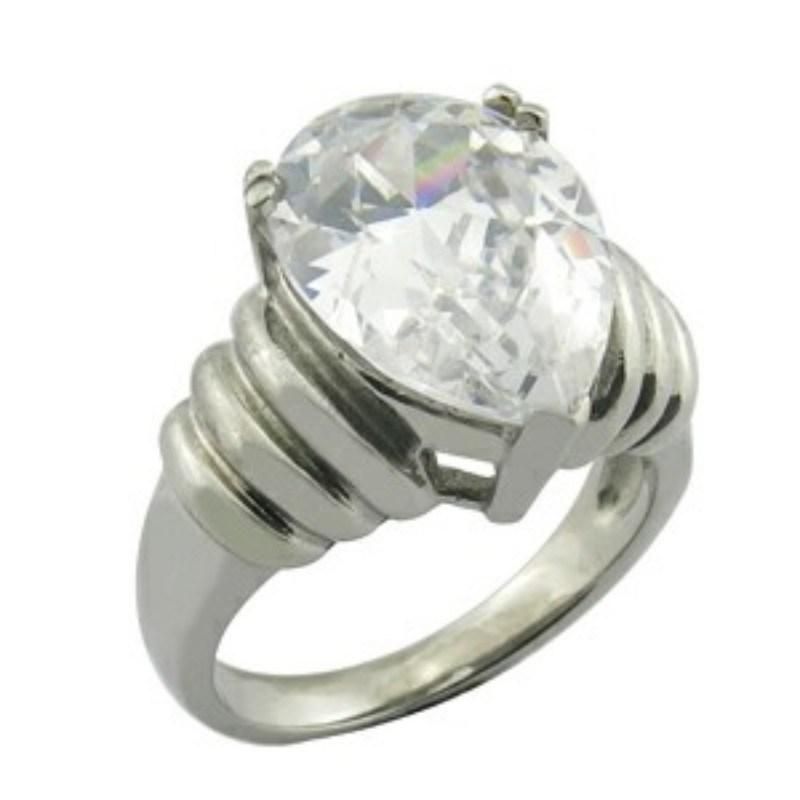 Resin Glue Stone Stainless Steel Man Finger Ring