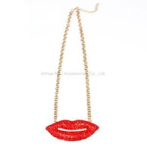 2017 Exaggerated Lips Necklace Sweater Chain Accessories