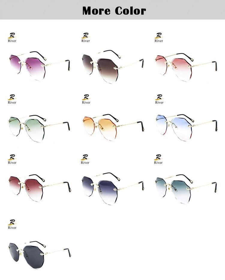 Flower-Shaped Ready Light Frameless Women Sunglasses