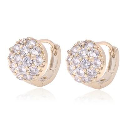 2022 Wholesale Cheap Zircon 14K Gold Women&prime;s Earrings