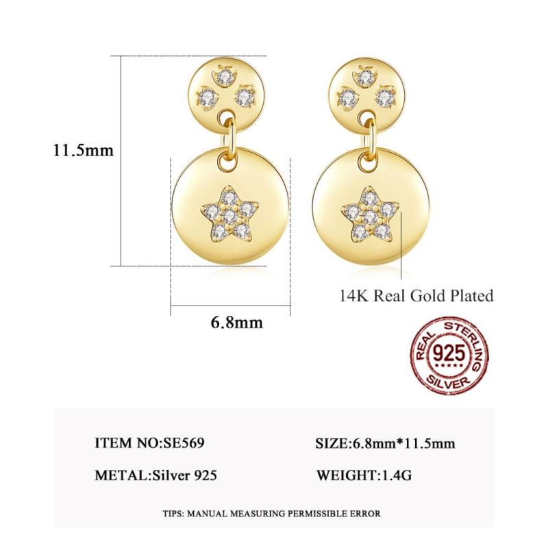 Fashion Jewelry Earrings Silver Jewelry Piercing Accessories Ear Studs
