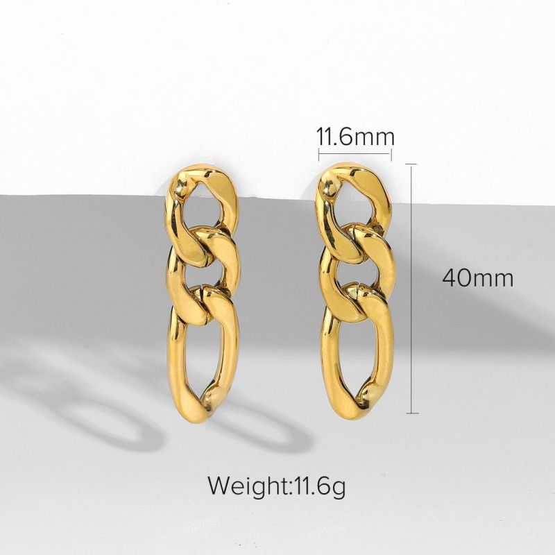 Stainless Steel Jewelry Chain Earrings