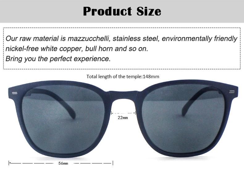 P0078 Matte Visual Effect Stock Polarized Men Sunglasses