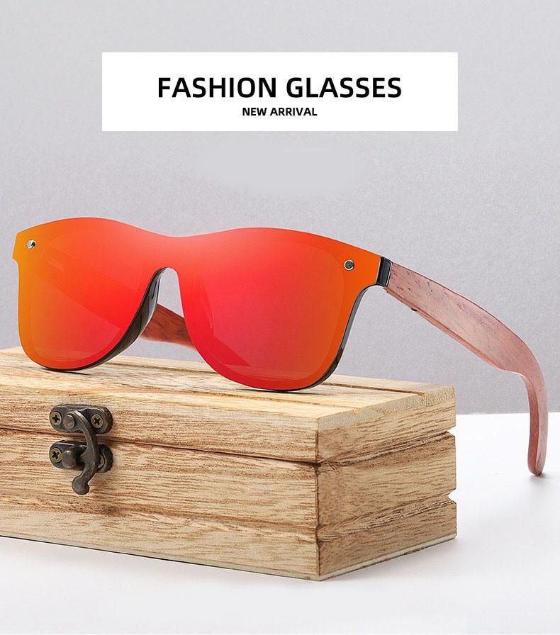 Maysun Fashion Wood Sunglasses with Polarized Lens Sun Glasses