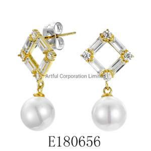925 Silver Jewelry with Pearl Set Fashion Jewelry Set