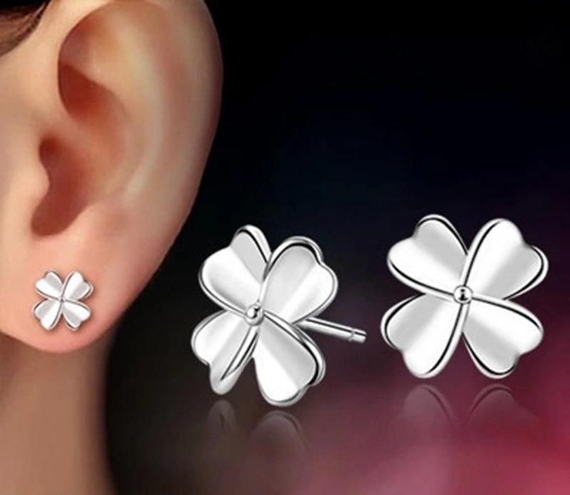 S925 Pure Silver Amethyst Earrings Crown Chrysanthemum Earrings Anti-Allergy Earrings
