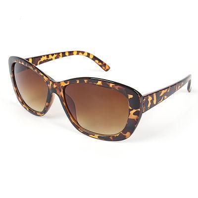 Leopard Pattern Frame Sunglasses Brown Lenses Oval Frame Sun Shades Sunglasses Anti-UV Sunglass Online Celebrity Eyewear