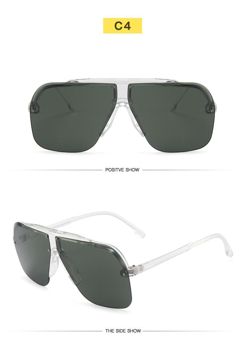 Retro Big Frame Glasses Retro Sunglasses Bright Black Sunglasses