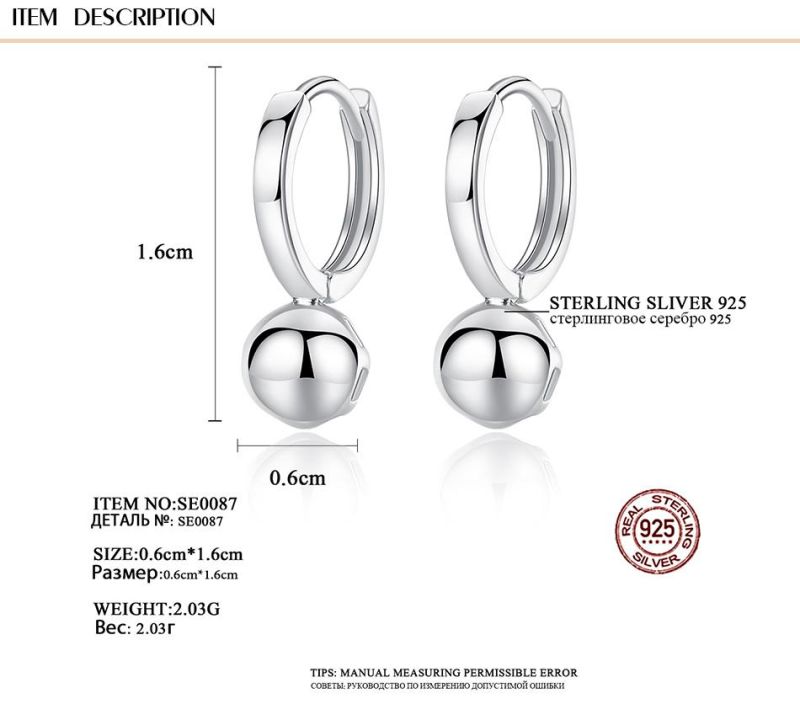 Shineme Body Jewelry Silver Jewelry Piercing Ear Studs