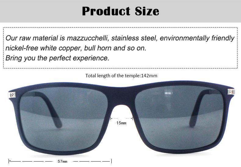 Hot Selling Metal Frame Stock Polarized Men Tr Sunglasses
