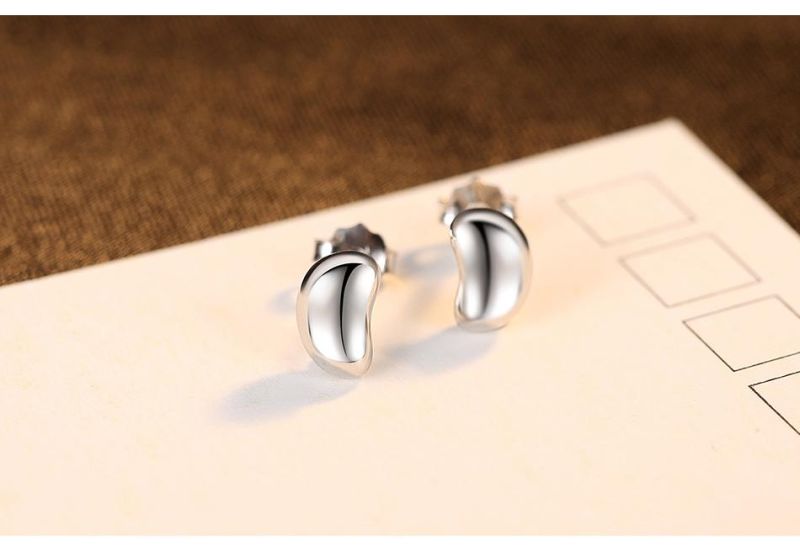 Fashion Jewellery Consumed Beans Fine Needle Earrings Ear Stud