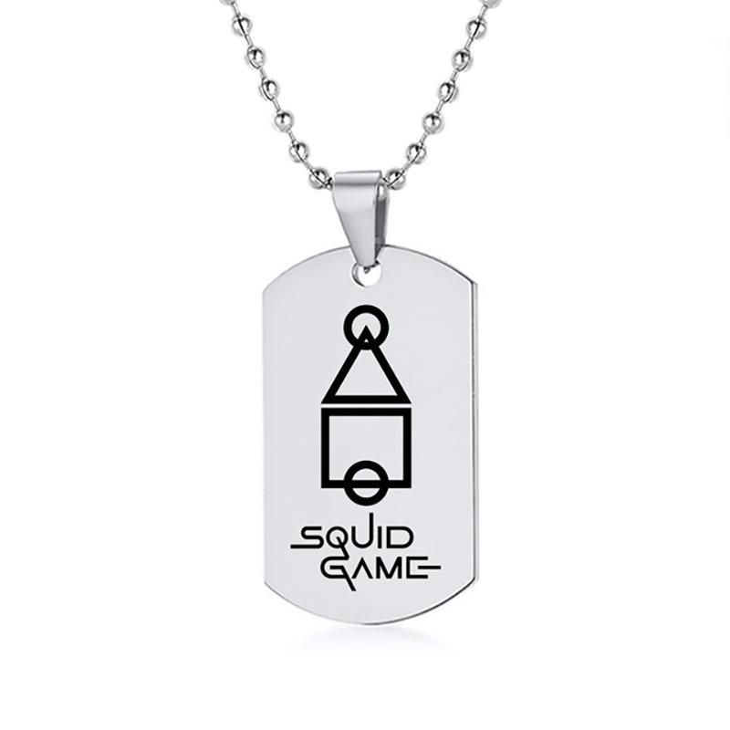 Film and Television Peripherals Squid Game Stainless Steel Necklace