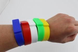 High Quality Plastic Gift Promotional Rubber USB Bracelet (SB-103)