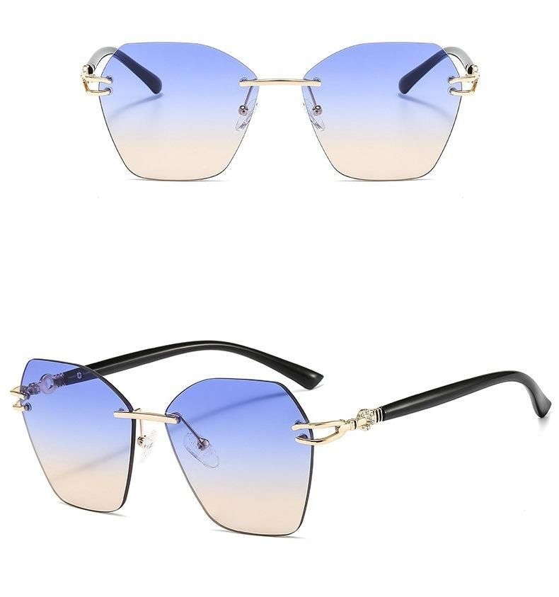 Stokc! ! Frameless New Metal Ladies Designer Sunglasse