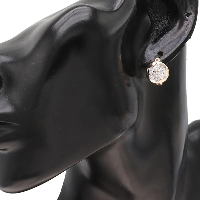 Fashion 14K Cubic Zirconia Ladies Luxury Earrings Jewelry