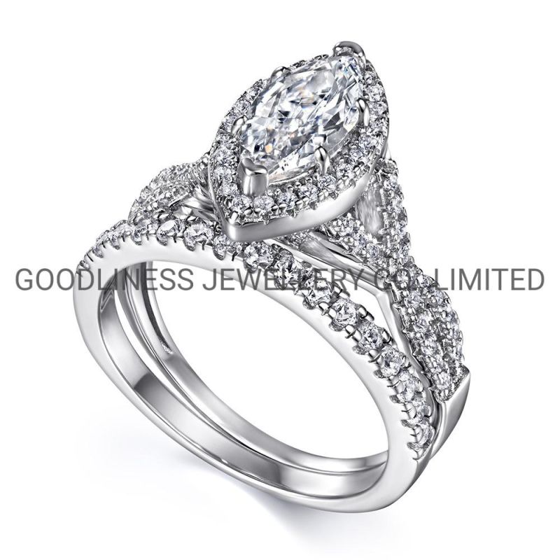 925 Sterling Silver Wedding Women Rings Jewelry