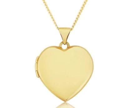 925 Sterling Silver Plain Heart Locket Pendant