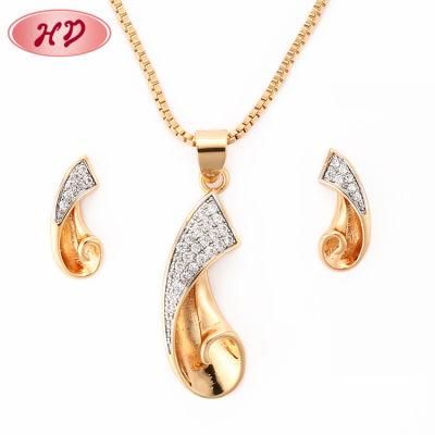 Fashion Gold Alloy Necklace Silver 18K Jewelry Chain Sets
