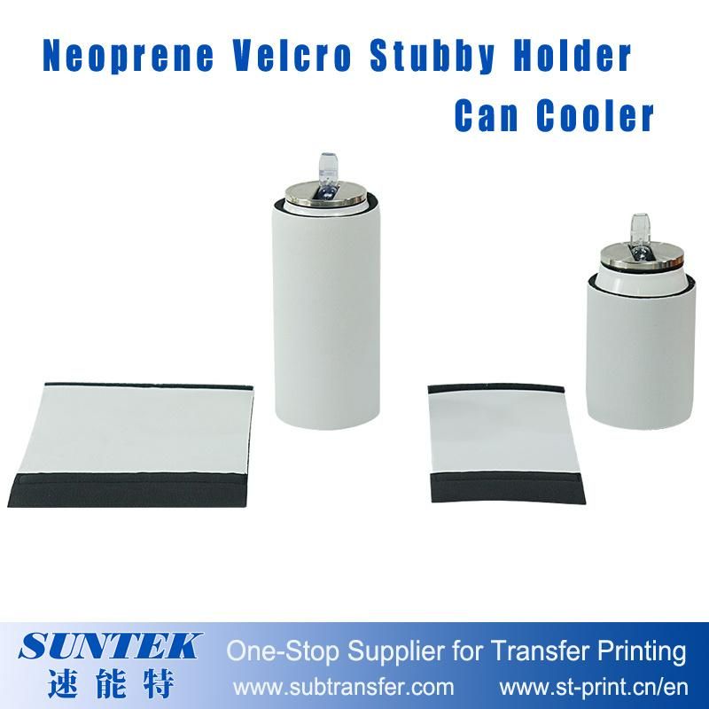 Sublimation Neoprene Velcro Stubby Holder/Can Cooler-Dimensions Customizable