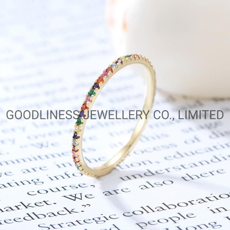 925 Sterling Silver Fine Jewelry Women Stacking Rings