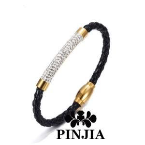 Dazzling Imitation Crystal Leather Bracelet Fashion Jewelry