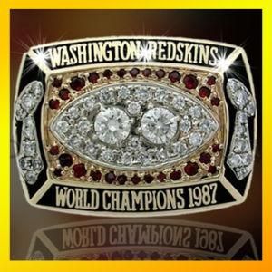 Custom World Championship Silver Ring with CZ Set