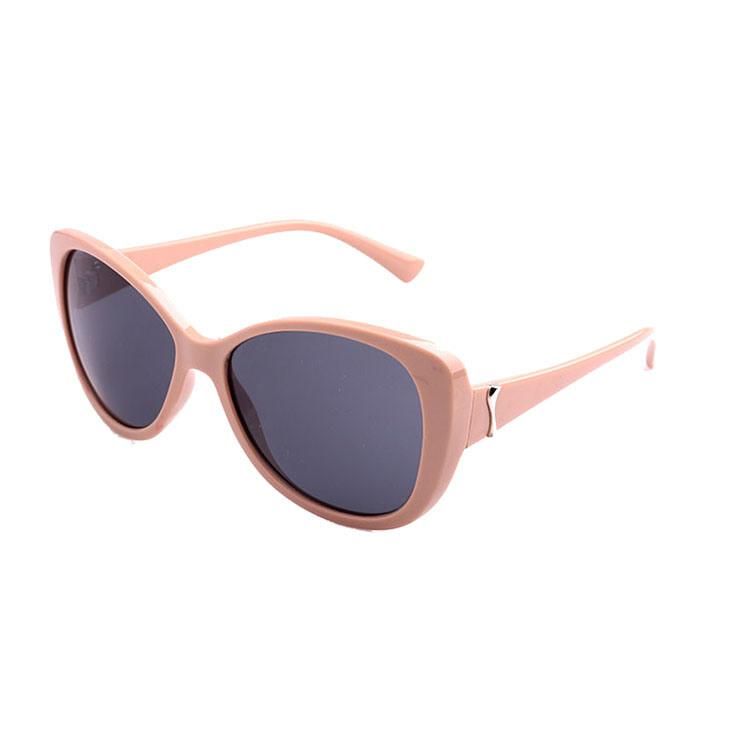 Pink Color Cateye Fashion Sunglass with Metal Decoration