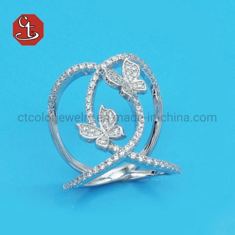 Fashion Butterfly Shaped Finger Rings For Women Luxury Black Color Accessories Jewelry Korean Version Twist Knuckle Ring