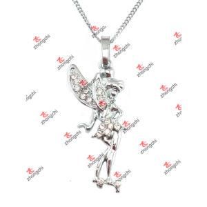 Alloy Crystal Fairy Girl Charms Pendant Neckace Gifts (GFG60127)