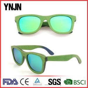 Ynjn Dyeing Green Wood Bamboo Sun Glasses