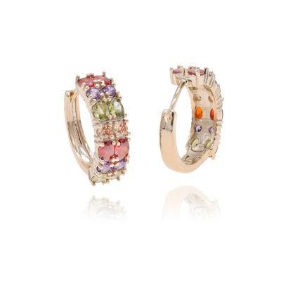Zirconia Jewelry Minimalist 18K Gold-Plated Jeweller Earrings