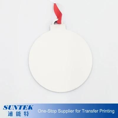 Ball Shape-Both Sides Printable MDF Christmas Ornaments