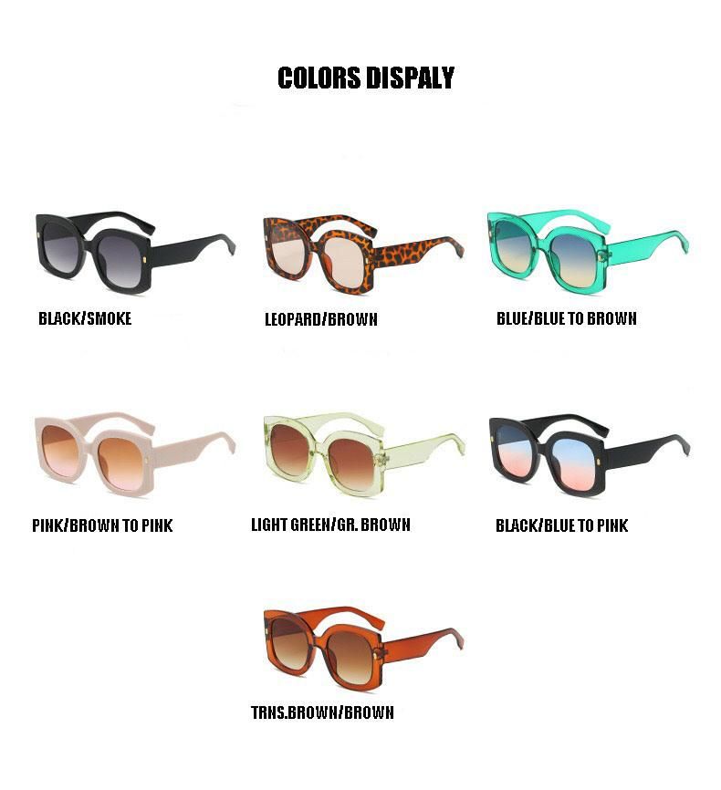 New Arrival Injection Frame Oversized Sunglass Fashion Designer Women′s Sunglasses