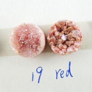 Fashion Red Druzy Stone Bead for Jewelry Making, Druzy Cabochon